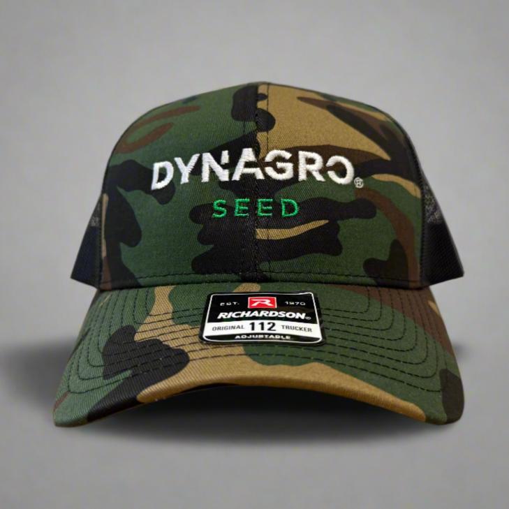 **NEW** Dyna-Gro Seed Camo-Black Richardson 110R-Flex Hat