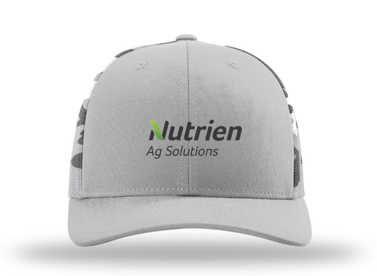 **COMING SOON** Nutrien Ag Solutions Silver-Grey Camo Richardson 112PM Hat