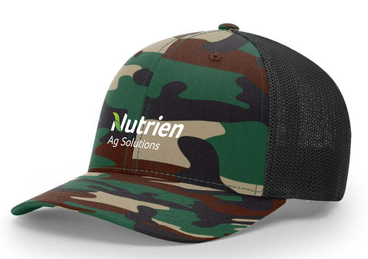 **NEW** Nutrien Ag Solutions Camo-Black Richardson 110R-Flex Hat