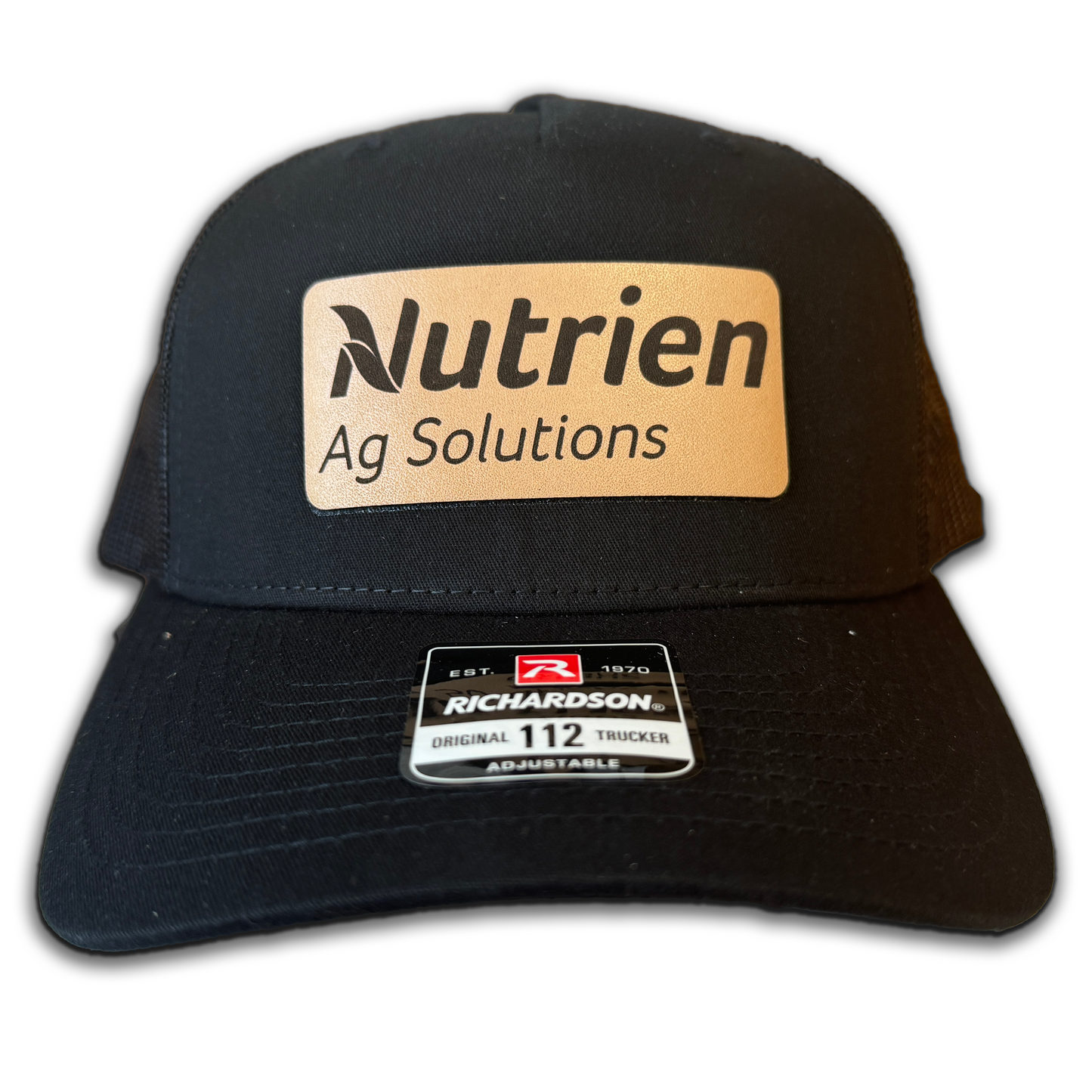 Nutrien Ag Solutions Black (patch logo) Richardson 112 Hat
